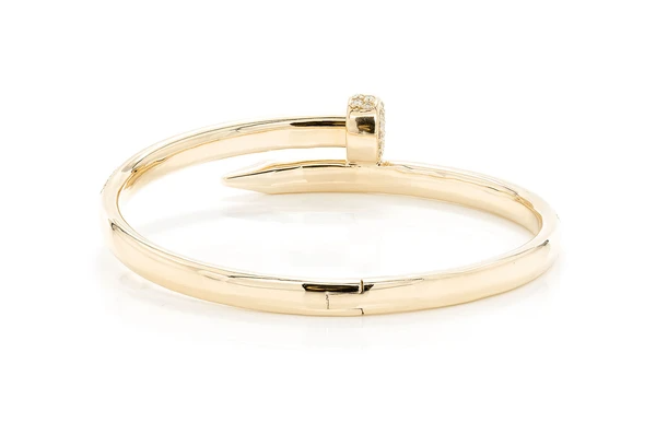 2.75CTW Nail Bangle Diamond Bracelet  customdiamjewel   