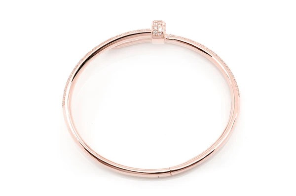 2.75CTW Nail Bangle Diamond Bracelet  customdiamjewel   