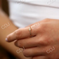 Star Shaped 14K Gold Diamond Wedding Ring  customdiamjewel   