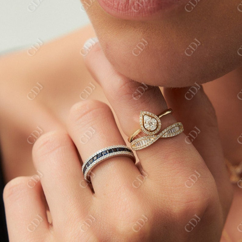 0.40CTW Antique Shape Solid Gold Women's Engagement Ring  customdiamjewel   