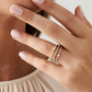 0.34CTW Triple Row Mix Lab Grown Diamond Statement Ring  customdiamjewel   