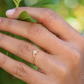 Single Diamond V Shaped Curved Wedding Band  customdiamjewel   