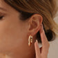 35MM Bold Gold Hoop Plain 10K Gold Earrings  customdiamjewel   