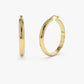 35MM Bold Gold Hoop Plain 10K Gold Earrings  customdiamjewel   