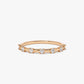 0.20CTW Round Cut Natural Diamond Yellow Gold Stackable Band  customdiamjewel 10KT Rose Gold VVS-EF