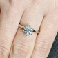 1CT Round Cut Moissanite Solitaire Engagement Ring