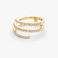 14k Gold Natural Diamond Spiral Wedding Ring  customdiamjewel   