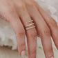 14k Gold Natural Diamond Spiral Wedding Ring  customdiamjewel   