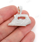 2.00CTW Cluster Round Diamond Iron Pendant  customdiamjewel   