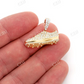 1.33CTW Soccer Cleat Shoe Pendant  customdiamjewel   