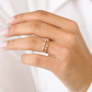 14K Gold Double Stacked Micro Pave Wedding Ring  customdiamjewel   