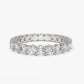 2.25CTW Round Cut Natural Diamond Solid Gold Wedding Band  customdiamjewel 10 KT Solid Gold White Gold VVS-EF
