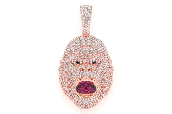 4.50CTW Gorilla Diamond Pendant  customdiamjewel   