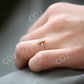 14k Gold Baguette and Round Cut Diamond Wedding Ring  customdiamjewel   