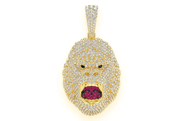 4.50CTW Gorilla Diamond Pendant  customdiamjewel   