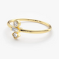 14k Gold Baguette and Round Cut Diamond Wedding Ring  customdiamjewel   