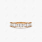 0.79CTW Lab Grown Baguette Diamond Stackable Band  customdiamjewel 10KT Rose Gold VVS-EF