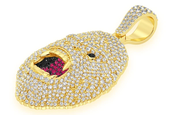 4.50CTW Gorilla Diamond Pendant  customdiamjewel   