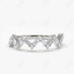 0.38CTW Lab Grown Baguette and Round Diamond Stackable Band  customdiamjewel 10KT White Gold VVS-EF