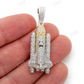 3.00CTW Spaceship Diamond Gold Pendant customdiamjewel