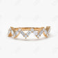 0.38CTW Lab Grown Baguette and Round Diamond Stackable Band  customdiamjewel 10KT Rose Gold VVS-EF