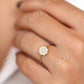 Minimalist Diamond Floral Style Natural Diamond Wedding Ring  customdiamjewel   