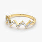 0.38CTW Round And Baguette Cut Natural Diamond Zig Zag Shape Wedding Band  customdiamjewel   