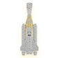 3.00CTW Spaceship Diamond Gold Pendant customdiamjewel