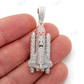 3.00CTW Spaceship Diamond Gold Pendant customdiamjewel