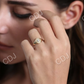 Bezel Set Baguette Rose Gold Wedding Ring  customdiamjewel   