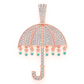 2.67CTW Drip Umbrella Diamond Pendant  customdiamjewel   