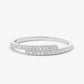 0.18CTW Cross Over Lab Grown Diamond Stackable Band  customdiamjewel Sterling Silver White Gold VVS-EF