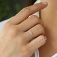 14k Solid Gold Cross Over Diamond Stackable Wedding Ring  customdiamjewel   