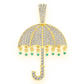 2.67CTW Drip Umbrella Diamond Pendant  customdiamjewel   