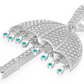 2.67CTW Drip Umbrella Diamond Pendant  customdiamjewel   