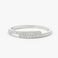 14k Solid Gold Cross Over Diamond Stackable Wedding Ring  customdiamjewel 10 KT Solid Gold White Gold VVS-EF