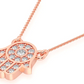 0.15CTW Mini Diamond Hamsa Pendant  customdiamjewel   