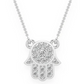 0.15CTW Mini Diamond Hamsa Pendant  customdiamjewel   
