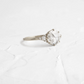 Classic Rose Cut Moissanite Wedding Ring  customdiamjewel   