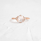 Classic Rose Cut Moissanite Wedding Ring  customdiamjewel Sterling Silver Rose Gold VVS-EF