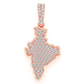0.33CTW India Hip Hop Pendant  customdiamjewel   