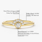 0.14CTW Lab Grown Diamond Halo Set Cluster Engagement Ring  customdiamjewel   