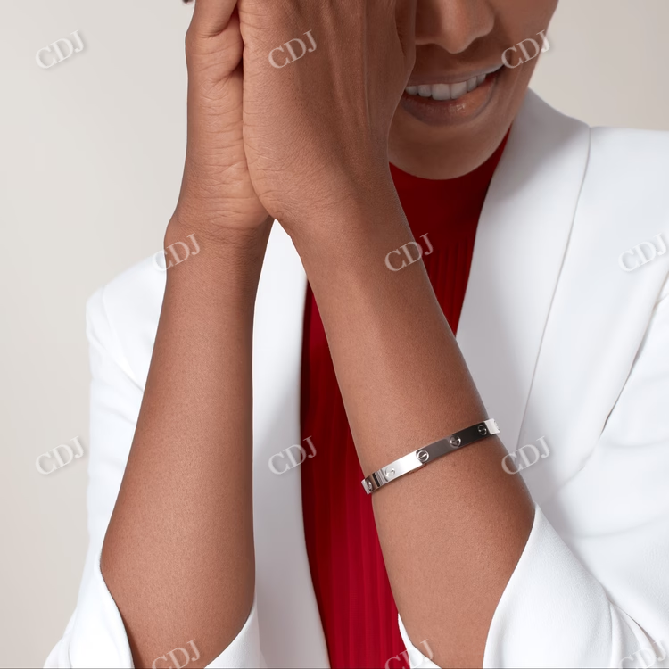 Simple Bangle Minus Design Bracelet For Unisex hip hop jewelry customdiamjewel