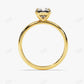 1.5CT 4 Prong Solitaire Cushion Moissanite Engagement Ring  customdiamjewel   