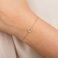 Dainty Moissanite Heart Shaped Bracelet  customdiamjewel   