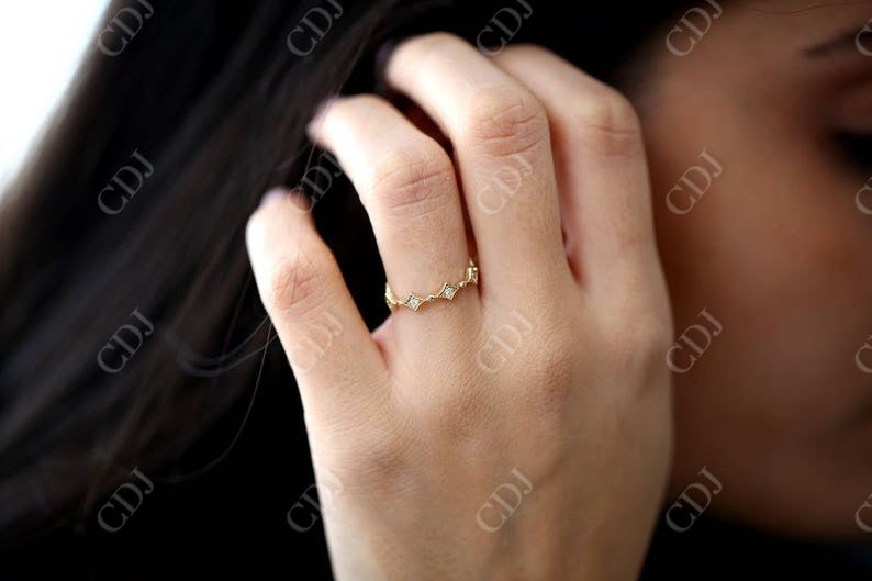 0.17CTW Round Cut Natural Diamond Micro Pave Antique Band  customdiamjewel   