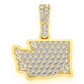 0.35CTW Washington State Pendant  customdiamjewel   