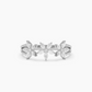 14k Gold Marquise Diamond Multi-Flower Wedding Ring  customdiamjewel 10 KT Solid Gold White Gold VVS-EF