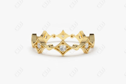 0.17CTW Lab Grown Diamond Full Eternity Wedding Band  customdiamjewel 10KT Yellow Gold VVS-EF