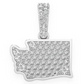 0.35CTW Washington State Pendant  customdiamjewel   